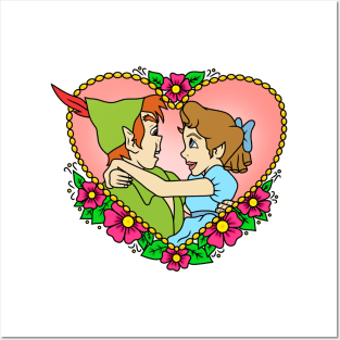 Floral Peter & Wendy Posters and Art